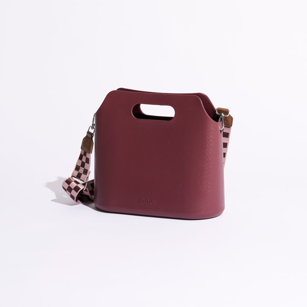 Original Bow Tote – Burgundy Designer EVA Tote Bag