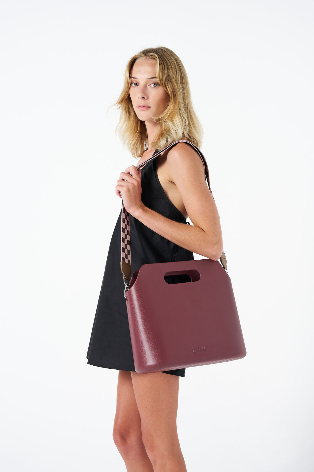 Original Bow Tote – Burgundy Designer EVA Tote Bag